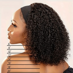 TEMU 1pc Elegant Bob Wig For Women - 200% Density, Virgin Human Hair, Fit With Cap, Non-lace Frontal, Glueless &