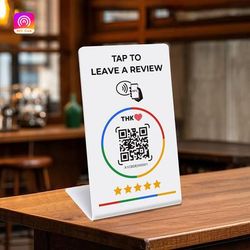 TEMU Nfc Holder, Supports Nfc Tap And Scanning For Opening, Used For Google Reviews - Click To Write Reviews Cards To Enhance , Designed For Businesses And To Improve Experience