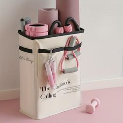 TEMU A Multifunctional Sports Equipment Storage Box, A Foldable Rectangular Organizer Suitable For Yoga Mats And Fitness Gear, A Versatile Closed Non- Fabric Basket.