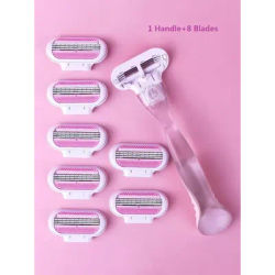 YS00063---Women Safety Razor Blades Face/ Leg/ Armpit/ Bikini Beauty Hair Removal Shaving Compatible Venus Shaver