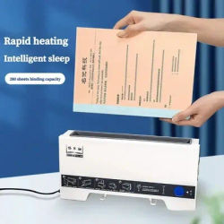 A4 Office Binding Machine 4mm Hot Melt Adhesive Binding Machine Small Automatic Glue Application