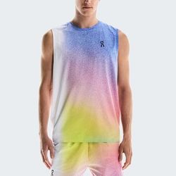 On Court Tank Men's Tennis Apparel White/Indigo