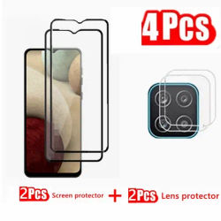 2+2 Tempered Glass For SAMSUNG Galaxy A12 M12 A125F A125U A12S A125F/DS A127F M127F A127U A125U Camera Lens Screen Protector