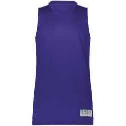 Augusta Sportswear 6928 Athletic Youth Swish Reversible Basketball Jersey T-Shirt in Purple/White size Large | Polyester