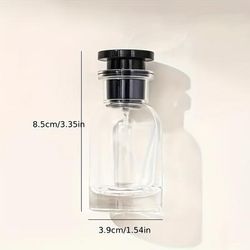 TEMU 1pc Luxury 30ml Glass Perfume Atomizer - Portable Travel Spray Bottle, Empty Refillable Container For Eau De Toilette & Fragrance, Hypoallergenic, Mist Sprayer, Perfume Accessorie