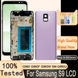 TFT Quality LCD Display For Samsung Galaxy S9 LCD Display Touch Screen Digitizer +Frame For Samsung