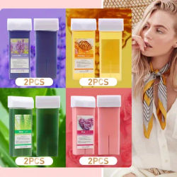 Viilife Roll on Wax Refill Painless Wax Roll On For Hair Removal Depilatory Wax Warmer Cartridge For Aloe Wax Body Hair Removal