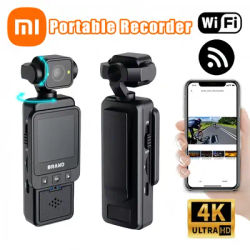 Xiaomi Portable Recorder Waterproof Action Camera with Front LCD Touch Rear Screens 4K 1080P Ultra HD Video 180° screen rotation