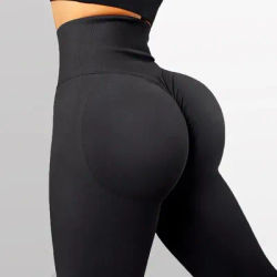 Seamless Knitted Leggings Women High Waist Sports Pants High Elastic Gym Workout Running Leggings Sexy Hip Liftting Leggings