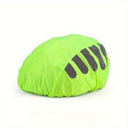 TEMU 1pc Bicycle Helmet Cover With Reflective Strip Cycling Cap Mtb Road Bike Helmet Protection Cover