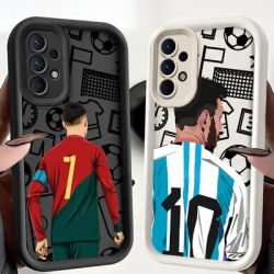 Football Number TPU Soft Phone Case for Samsung Galaxy A32 A33 A56 A24 A16 A34 A36 A14 A26 A23 A22 A12 A13