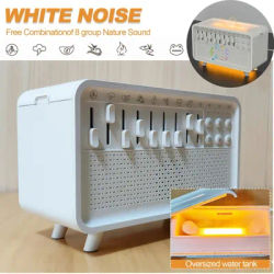 Haut-parleur Bluetooth HIFI 4 en 1, haut-parleur à bruit blanc LED, aide au sommeil, veilleuse,