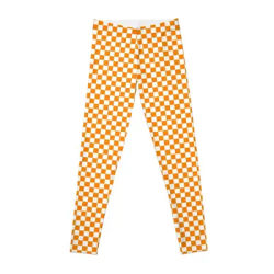 Orange/white checkered pattern Leggings Fitness's gym clothes Tight fitting woman sports shirts gym joggers for Womens Leggings