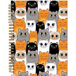 TEMU Cat Hardcover - Lined Writing Notebook For , For , School & , 5.5x8.3