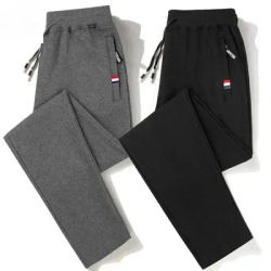 Spring Pants Men Fitness Sportswear Tracksuit Elastic Waist Sweatpants Cotton Trousers Loose Gyms
