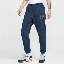 Nike Official Genuine Autumn Winter New Men's Embroidered Vertical Stripes Warm Pants HJ2215-451