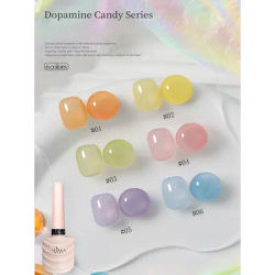 1-24/30 pièces PSK été Dopamine rose vert bleu Gel fournitures pour ongles nouveau Style romantique Macaron bonbons série 6 couleurs Gel vernis à ongles