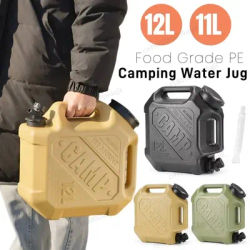 11/12L Car Water Buckets Food Grade Water Storage Tanks Driving Pure Car Water Tank Container with Faucet for Outdoor Camping