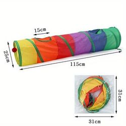 TEMU 2 Way Pet Cat Tunnel Toy Collapsible Pop Up Tube Play Rabbit Puppy Kitten Ferret