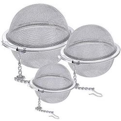 Set da 3 pezzi in acciaio inossidabile, infusore per tè a maglie extra fini, per tè in foglie, colini da tè, infusore per tè, filtro per tè, spezie ed erbe aromatiche.