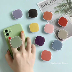 Solid Color Pocket Socket Bracket Grip Tok Finger Ring Holder Expanding Stand For iPhone Samsung Support Mobile Phone Folding