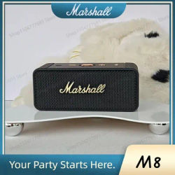 Marshall M8 rétro Hifi stéréo Bluetooth haut-parleur Portable sans fil Vintage haut-parleur Portable Mini haut-parleurs lecteur de musique de voyage