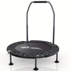 "TEMU 40" Foldable Fitness Trampoline Exercise Rebounder For Indoor & Outdoor"