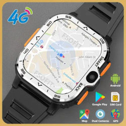 2.03-inch 4G Network Smart Watch Support SIM Card Google Play GPS WIFI NFC Call Dual Camera Rugged Android Bluetooth Smartwatch