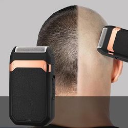 TEMU Usb Rechargeable Electric Shaver, Lithium Battery, Reciprocating Mesh Shaver With Trimmer, Close Shaving Built-in Battery Shaver For Men, Beard Shaping, Smooth Shave