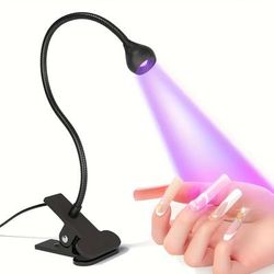 TEMU Led Nail Dryer | Tube | Hands- And Pedicure Clip- | Lighting | For Home Use | Perfect Gift For Holidays And Birthdays, Nail Art Accessories