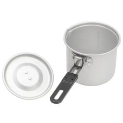Camping Small Milk Pot 700ml Foldable Aluminum Alloy Stockpot Multi-Purpose Non-Stick Pan For Outdoor Adventure Hiking Camping