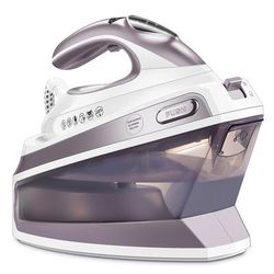 TEMU Iron Offers 5. Pressure, A 1.5l Water Tank, A Ceramic Soleplate, An Anti-limescale Function, Vertical Steaming, 3 Variable Temperature Settings, Cord Storage, And 2400w Power. In Light Purple.