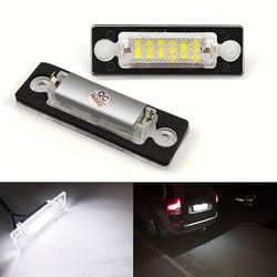 TEMU 2pcs Led License Plate Lights For Vw B5.5 B6, Mk5, Mk1, Caddy Mk3, Mk5 – 6000k White Light, Canbus , Easy Installation, Built-in Resistors, Replacement
