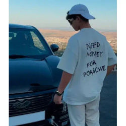 Vêtements d'été femmes hommes T-shirts besoin d'argent pour Porsche t-shirt décontracté haut en