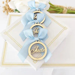 10/20/50 pièces acrylique personnalisé miroir or cadeau baptême étiquettes bébé baptême fête