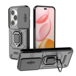 For Honor 400 Pro Case for Honor 400 Pro Cover Shell Bumper Armor Finger Ring Kickstand Heavy Duty Phone Case for Honor 400 Pro