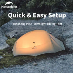 Naturehike YunSang Single＆Double Camping Tent Ultralight Waterproof Hiking Tent Camping 20D Nylon Windproof Outdoor Travel Tent