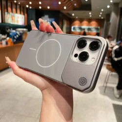 Aromatherapy Magnetic Heat dissipation Phone Case For iPhone 16 Pro max 15 14 13 12 11 Frosted Back