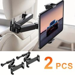 TEMU [4.7-12.9in Rotate Tablet Holder]2pcs Car Tablet Holder, Headrest Tablet Mount Headrest Stand Cradle Compatible , °, Suitability 12-32cm Cell Phones And Tablets