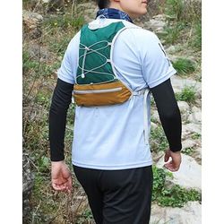 Gilet da corsa Pacchetto d'acqua Gilet di idratazione Manicotti Impermeabile Asciugatura Rapida Leggero Poliestere per Maratona Escursionismo Jogging