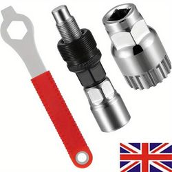 TEMU 3-in-1 Bike Crank & Bottom Bracket Removal Tool Set With Pedal Spanner