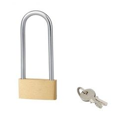 SP - Cadenas basic à clé, base 40 mm, anse 1/2 haute 48 mm, anse acier, 2 clésSERRUPRIX