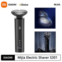 2025 New XIAOMI MIJIA Electric Shaver S301 Beard Trimmer Machine Shaving Portable Flex Razor IPX7 Washable Trimer Ceramic Blade