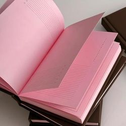 TEMU Chocolate Strawberry Hardcover Notebook - Colorful Pages, Durable Cover, Ideal For Students & Office Use, Perfect Gift For 11 Holidays, Cute Noteboo