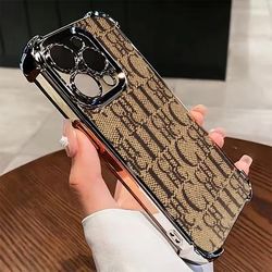 TEMU Luxury Letter Ch Pattern Phone Case Suitable For Iphone 16 15 14 11 Pro Xr Xs 7 Plus Shockproof Transparent Soft Back Cover