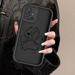 TEMU Cute Dog Paw Phone Case Drop Resistant For Galaxy S20+ S20 S21 S22 S22+ S23 S23+ S24 S25 Note 20 Fe 5g 2022 Eye Ladder Phone Case