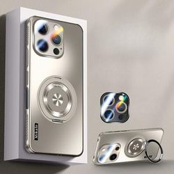 TEMU Suitable For //16 Pro/16 Promax New Desert Golden Rotating Bracket Anti-slip And -proof Phone Case
