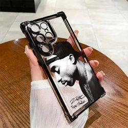 TEMU Mobile Phone Case Featuring Rapper For Galaxy S25 S24 S23 S22 S21 Fe , Designed To And Soft, Providing Anti-fall Protection For 4g And 5g Devices.