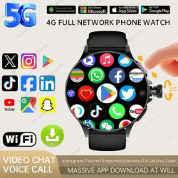 Carte Sim NFC montre intelligente GPS Tracker 5G/WIFI BT appel 800W caméra 1.95 pouces paiement fréquence cardiaque Fitness Sport 1000mAh Smartwatch moi