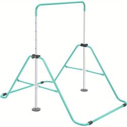 TEMU Adjustable Height Gymnastics Bar For Home Gym - Metal Training Equipment In Purple, Green, - Indoor & Outdoor Use With Door-mounted Design For Stability And Space-saving Storage, Gym Accessories